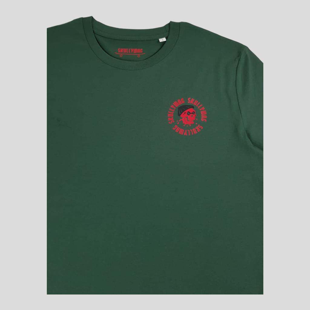 Green/ red/black logo