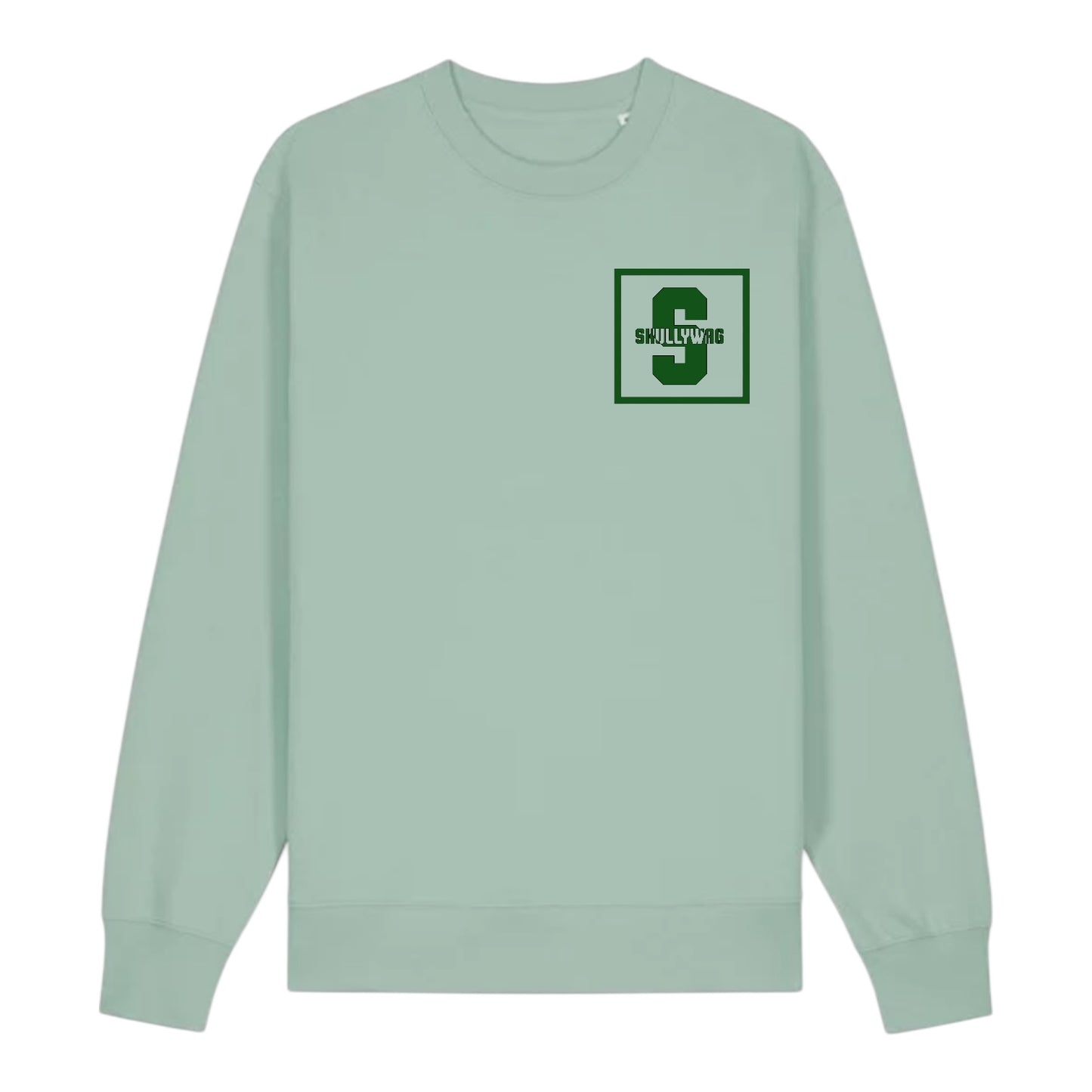 Aloe sweater/green felt vinyl