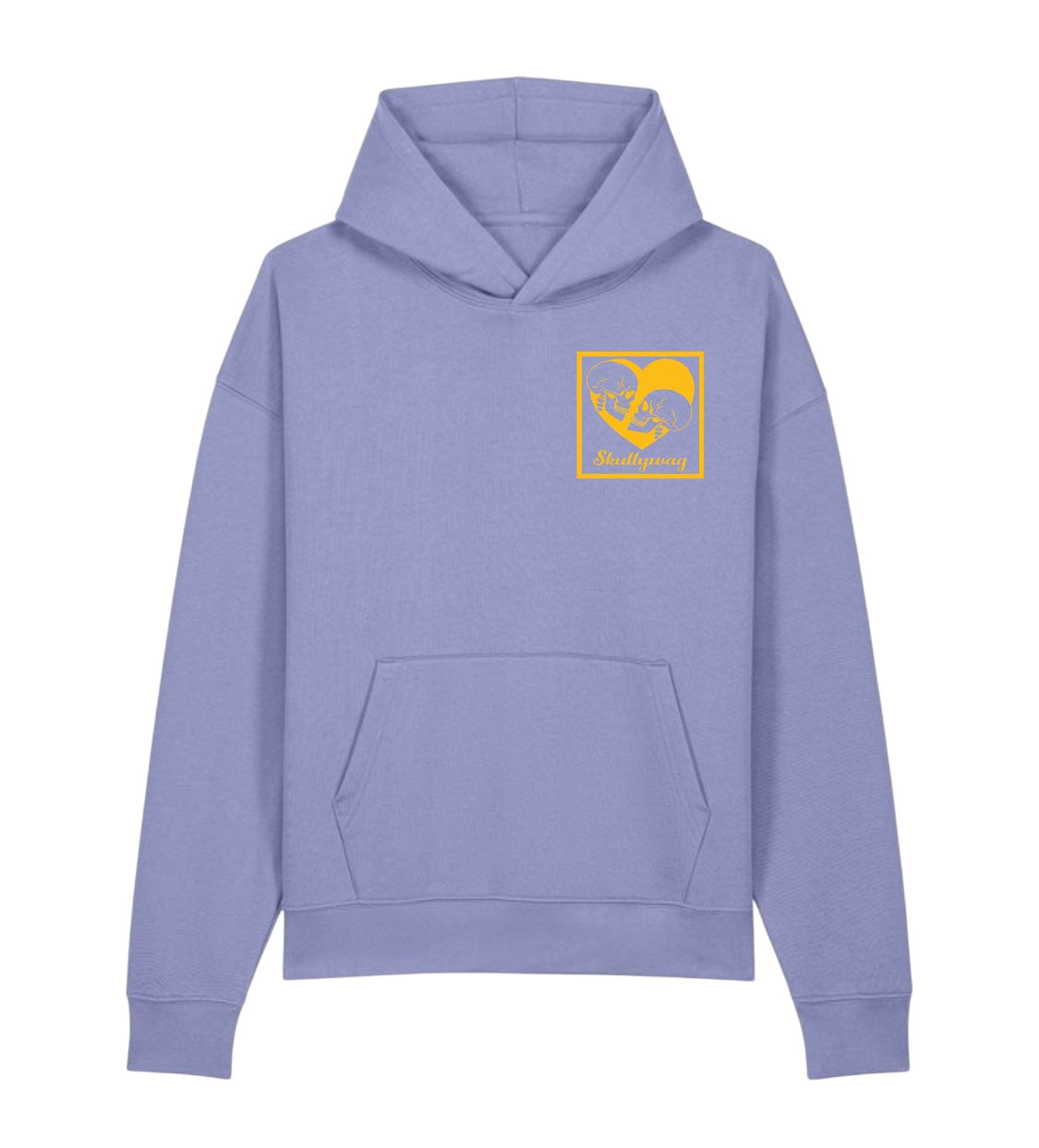 Violet hoodie/ yellow brick vinyl logo