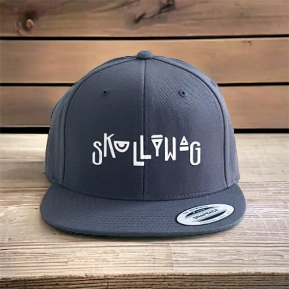 Grey baseball cap/confetti text