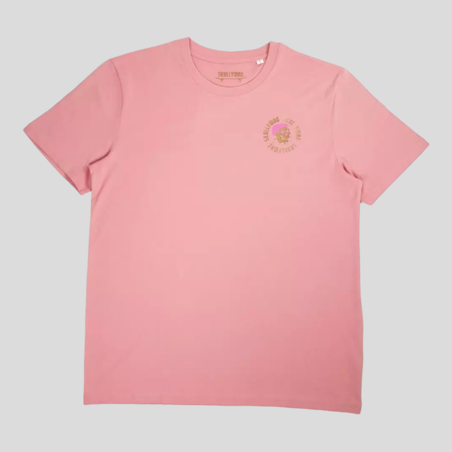 Canyon pink/pink and gold logo