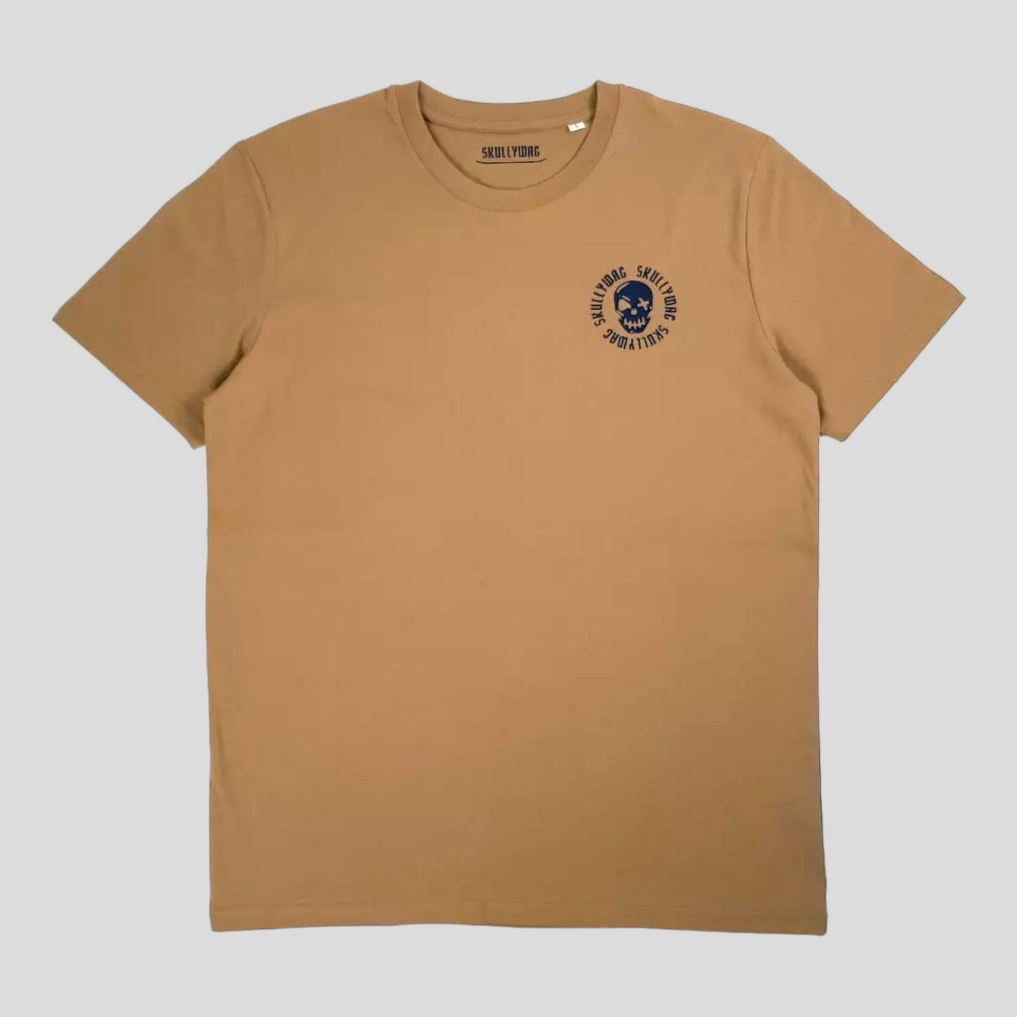 Desert sand/navy pirate logo