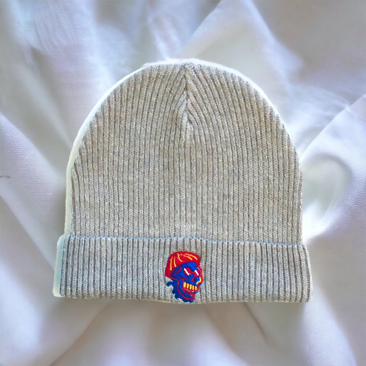 Heather sand beanie