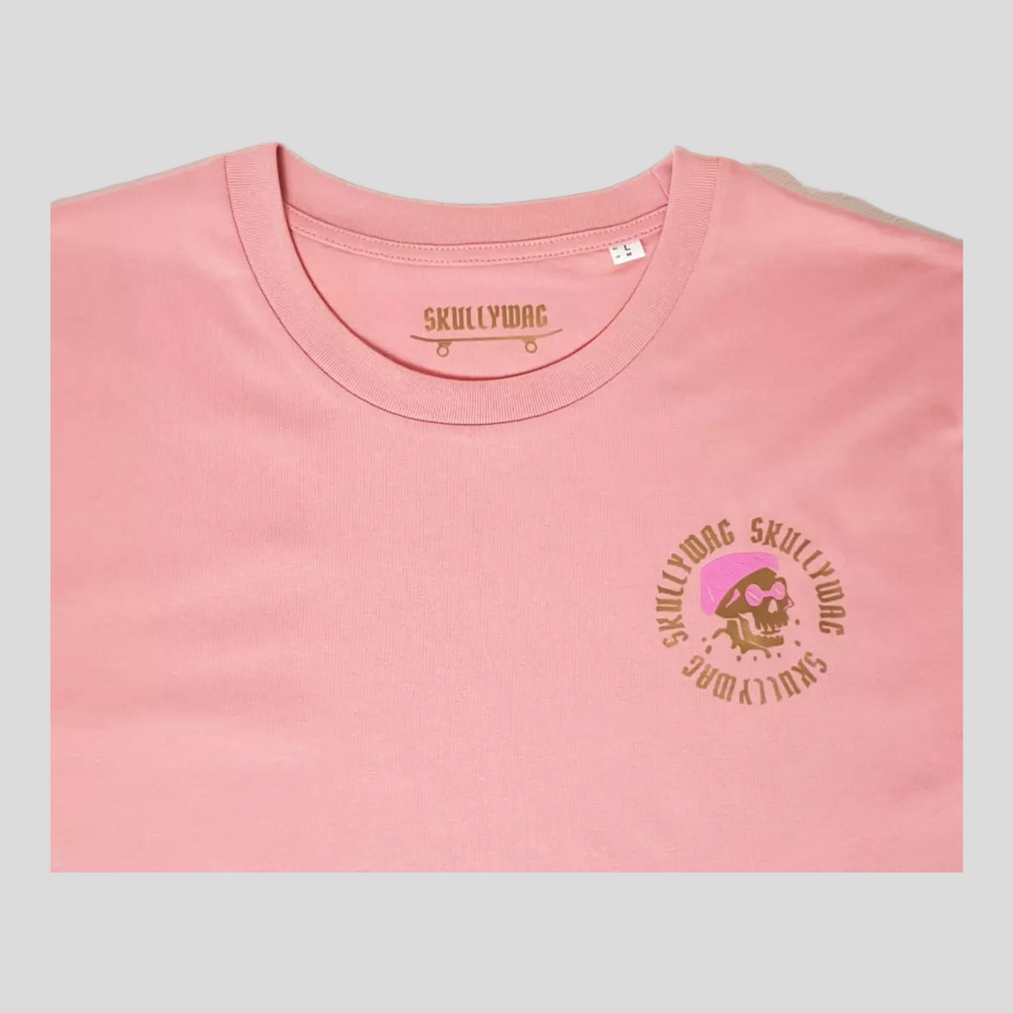 Canyon pink/pink and gold logo