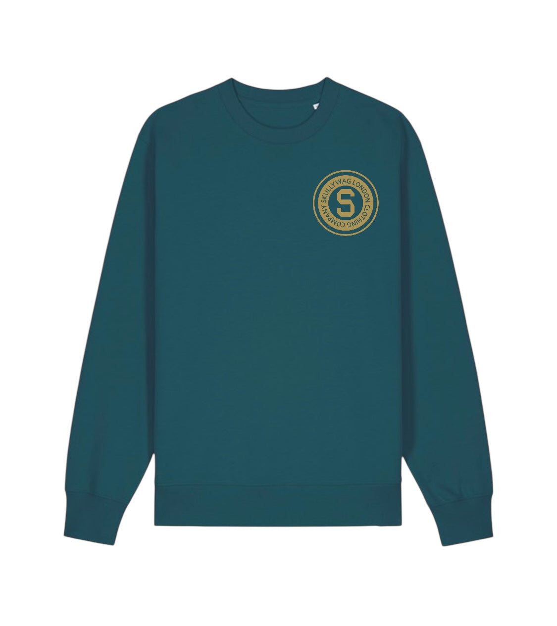 Stargazer sweater and track bottom set/ gold raised brick vinyl logo