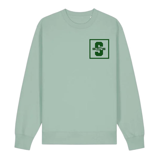 Aloe sweater/green felt vinyl