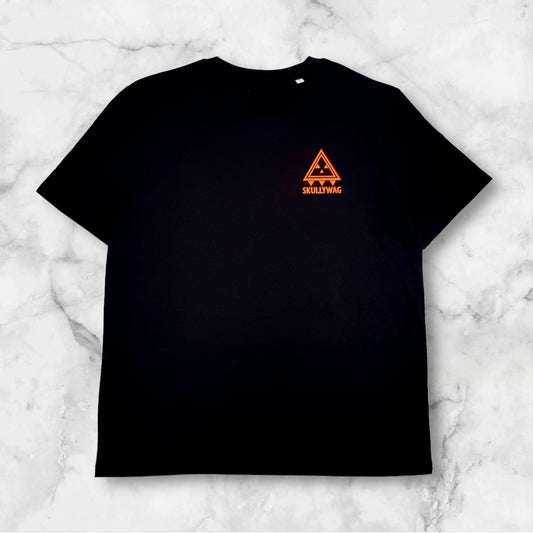 Black/ orange tee