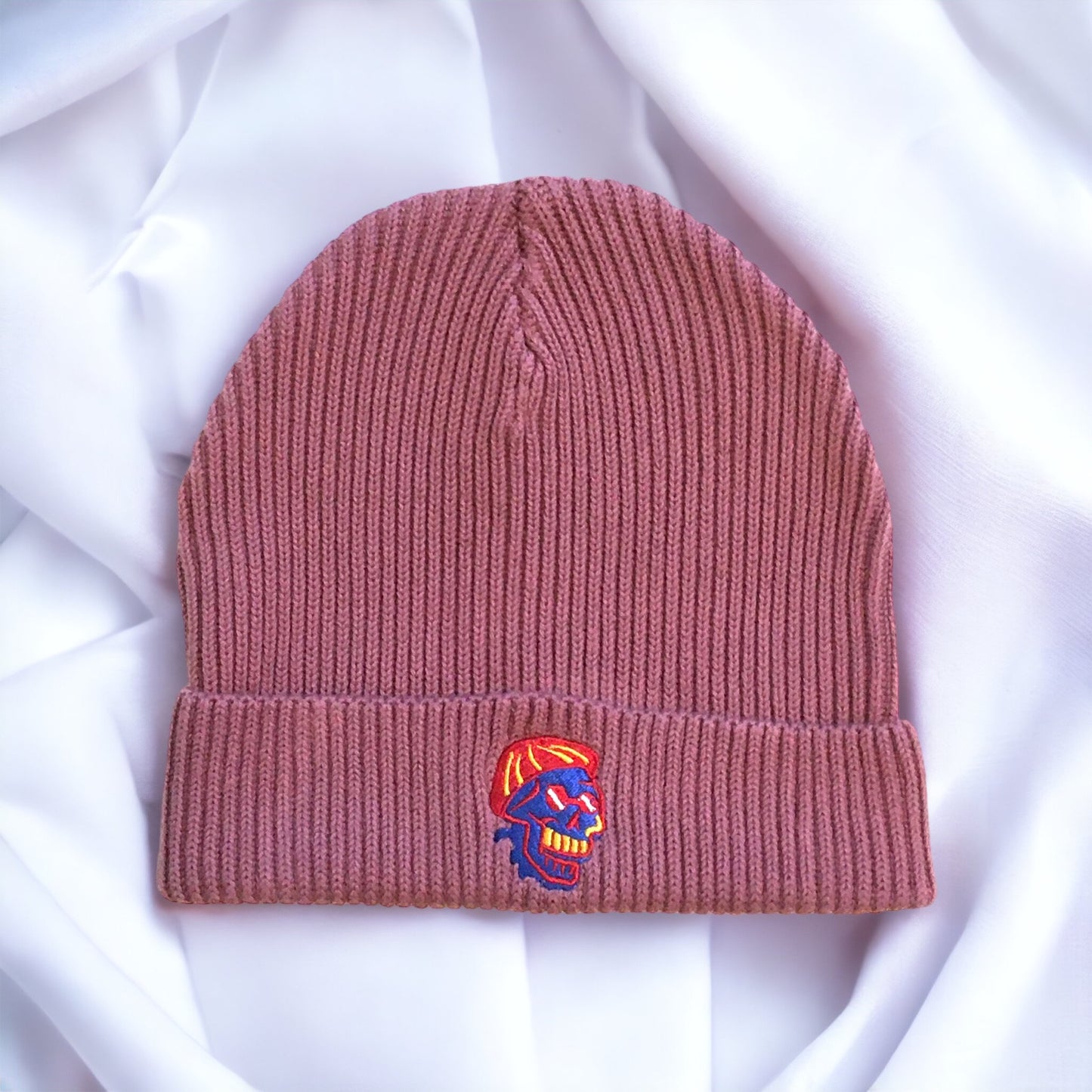 Hibiscus rose beanie